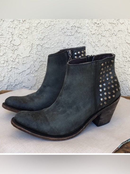 LIBERTY Black Shoes - Liberty Black Boots LB71236 Distressed Leather 10
